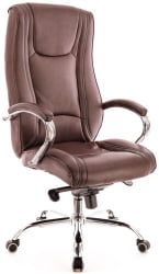 Кресло руководителя Кинг М экокожа Коричневый / King M