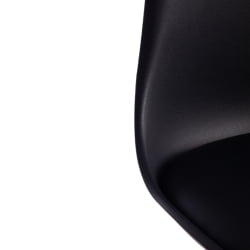 Стул барный TULIP BAR (mod. C1014H) пластик/дерево, 57 х 48 х 104 см, черный 3010/натуральный