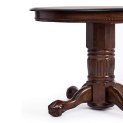 Стол круглый раскладной Rochester -STC- (4260-STC) дерево гевея/мдф, 106 (150) х 106 х 75 см, Tobacco