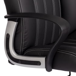 Кресло OXFORD хром кож/зам, черный, 36-6