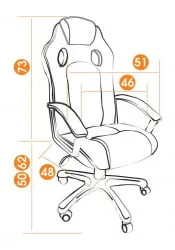 Компьютерное кресло Driver черный,оранжевый