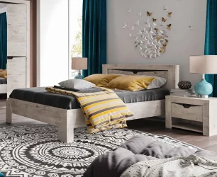 Полутороспальная кровать Соренто 04 Дуб бонифаций