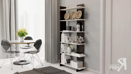 Стеллаж в гостиную тип 13 Венге Цаво-дуб белфорт