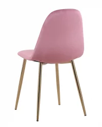 Стул Валенсия велюр золотые ножки Пыльно-розовый