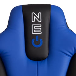 Кресло NEO 2 (22) экокожа Черный/синий 36-6/36-39