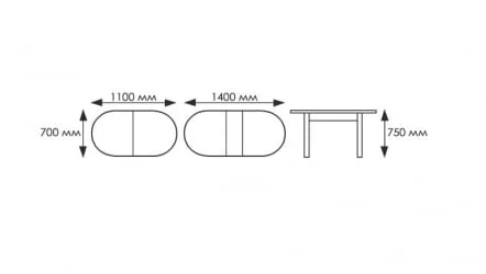 Стол обеденный Универсальный 32мм ХРОМ мет.напр. 3 кат.108 8514 круги ЛДСП венге