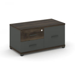 Тумба приставная сервисная CОНCЕПТ CН.ТСР-001 Б/В Дуб Мали Антрацит / CONCEPT CN.TSR-001 B/W