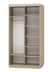 Шкаф-купе двухдверный Экспресс Дуо 1200х2200х Лондон/Ясень шимо светлый / 1200х2200h