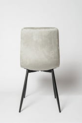 Мягкий стул OKC 1225 серый вельвет G-062-39