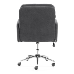 Кресло Довер хром букле, серый, барни грей / Dover barni grey