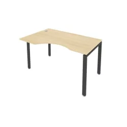 Стол письменный МЕТАЛ СЙСТЕМ Б.СА-2 Л Акация/Антрацит / METAL SYSTEM