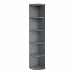 Стеллаж высокий угловой Рива А.УС-1 Клен/Металлик / Riva