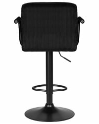 Стул барный ДОБРИН КРУГЕР АРМ БЛАCК (черный вельвет (ЛАР-Е2041-52)) / DOBRIN KRUGER ARM BLACK (LAR-E2041-52))