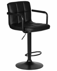 Стул барный DOBRIN KRUGER ARM BLACK (черный)