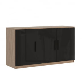 Креденция 3 двери, глянец АСТИ АСТ33941443 Дуб Черный / ASTI AST33941443