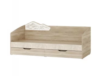 Детская кровать для мальчика Эверест 500.11 Дуб Кронберг/Плаза Стоун