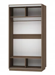 Двустворчатый гардеробный шкаф Экспресс Хит Улица/Ясень шимо тёмный