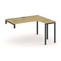 Стол-надставка на опорную тумбу (правый) CОНCЕПТ CН.ОСАН-003(Р) Дуб Винченцо Черный / CONCEPT CN.OSAN-003(R)