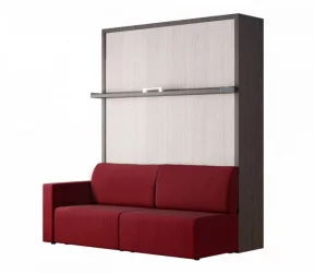 Кровать с подъёмным механизмом Смарт 1 трансформер 1400 Белая шагрень