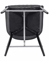 Стул полубарный ДОБРИН CХРИСТИАН 65 Темно-серый велюр В108-91 / DOBRIN CHRISTIAN V108-91