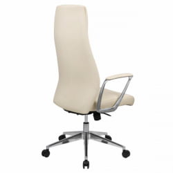 Кресло руководителя BRABIX PREMIUM Adept EX-752, синхромеханизм, алюминий, экокожа, бежевое