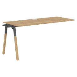 Рабочая станция Forta FIST 1567 Дуб Гамильтон Черный графит