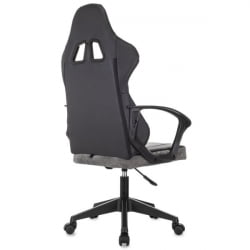 Кресло компьютерное BRABIX Forcer GM-127, 2 подушки, экокожа/велюр, черное/серое