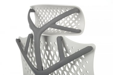 Кресло Его А644 Белый/Серый / Ego A644