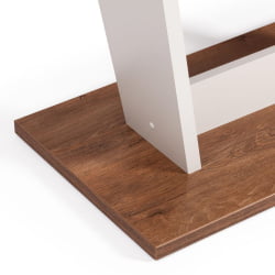 Стол обеденный FOX раздвижной ЛДСП, 68.6x110-145x75 см, Дуб Канзас/Пепел