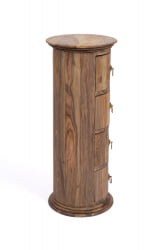 Тумба дизайнерская Бомбей - 0768 палисандр, 71хД28,5см, Натурал тинтед (натуральный тонированный) / 71хD28,5см, Natural tinted