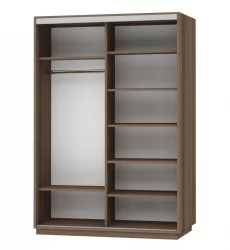 Шкаф-купе двухдверный Экспресс Дуо Экспенс 1600х2400х Ясень шимо тёмный / 1600х2400h