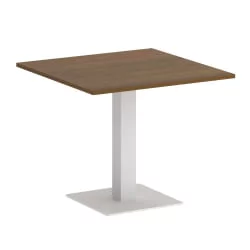 Стол журнальный квадратный ХОМЕ ОФФИCЕ ВР.СП-5-90.2 Орех Гварнери/Белый металл / HOME OFFICE VR.SP-5-90.2