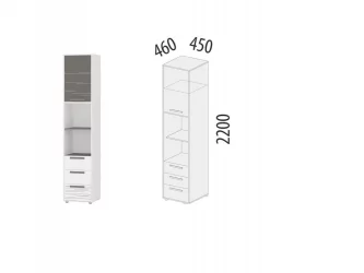 Стеллаж в детскую Аляска 501.04