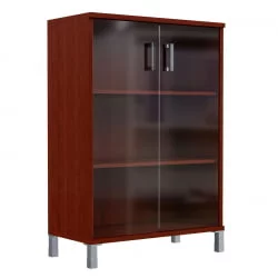 Стеллаж стекло тонированное В420.8 Бургунди