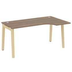 Стол эргономичный левый ОНИКС ВООД ОВ.СА-1(Р) Дуб Аризона/Светлый / ONIX WOOD OW.SA-1(R)