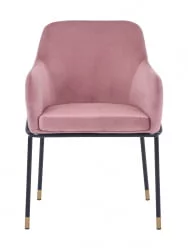 Стул Сандра велюр Пыльно-розовый