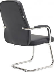Кресло для посетителей Everprof Vesta CF Экокожа Черный