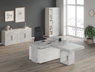 Стол письменный B-TONE BTN36110031 Сосна Бетон светлый Стол письменный B-TONE BTN36110031 Сосна Бетон светлый