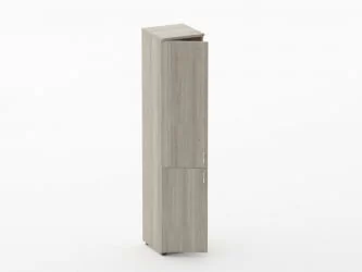 Шкаф высокий закрытый Twin 16.16.10Л Дуб Сантана светлый