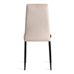 Мягкий стул Easy (mod. JSC02-1) металл, флок, 41 х 52 х 96 см, beige (молочный) HLR2 / черный