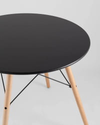 Стол круглый EAMES DSW NEW D=80 черный