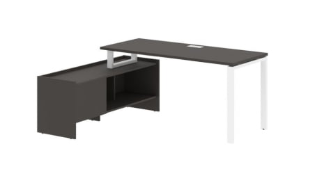 Стол с тумбой EDIS EUCT 17614 Мокко Белый