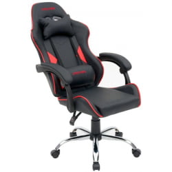 Кресло компьютерное CРОМЕКС (КРОМЕКС) ДЖокер ГМ-125 экокожа черное/красное / CROMEX Joker GM-125