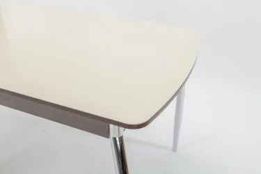 Стол обеденный Чикаго СТ(6191) венге,стекло бежевое