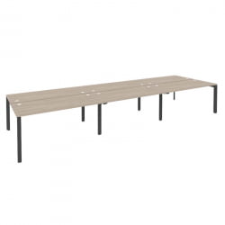 Рабочая станция на П-образном м/к ОНИКС О.МП-Д.РС-6.4.7 Дуб Аттик/Антрацит / ONIX O.MP-D.RS-6.4.7