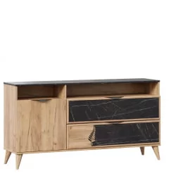 Комод 1500 Шелли ЛД 692.040.000 Дуб золотой Камень Пьетра чёрный