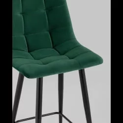 Стул полубарный Джанго велюр Зеленый