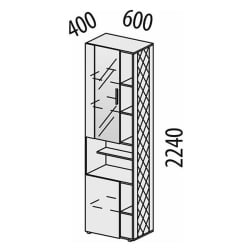 Стеллаж (лев/прав) Джерси 601.46