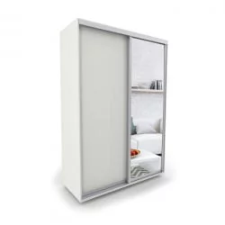 Шкаф-купе 2-х дверный Акцент-Сим ДЗ 1000х600 Выбеленное дерево