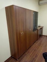 Офисный шкаф Лидер 82.11 Орех Пегас